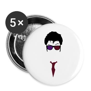 Doctor Who - Buttons large 2.2''/56 mm (5-pack) - white - Front