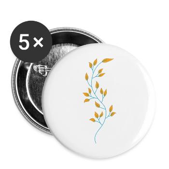 Flower Flower Plant - Buttons large 2.2''/56 mm (5-pack) - white - Front