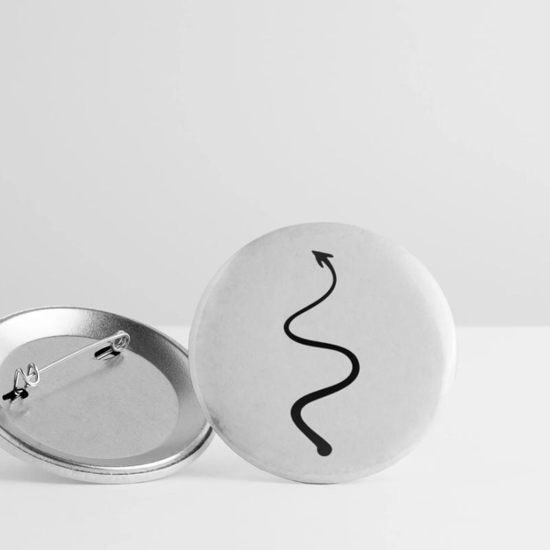 Teufelsschwanz - devil tail Buttons groß 56 mm (5er Pack)