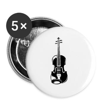 Violin Violin Musical Instrument - Buttons large 2.2''/56 mm (5-pack) - white - Front