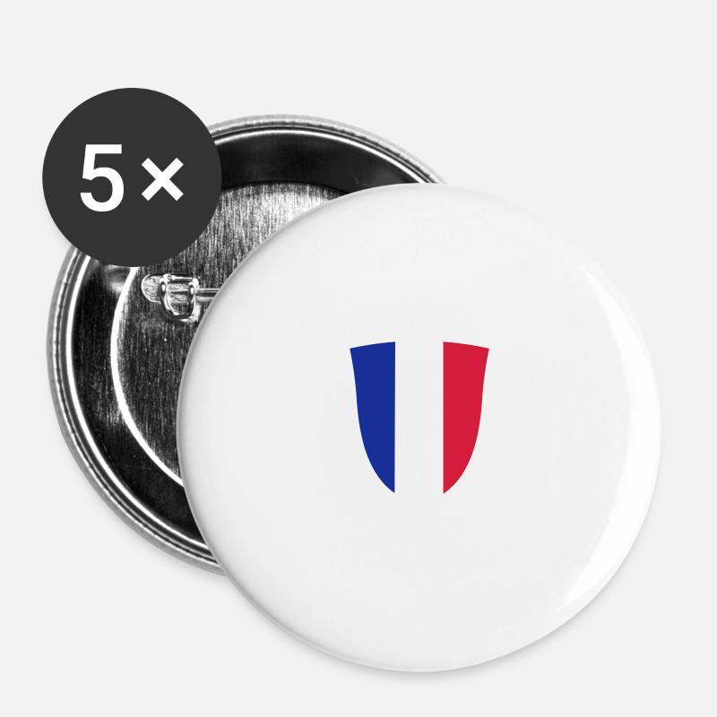 Sport shield Custom 3c - Buttons large 2.2''/56 mm (5-pack) - white