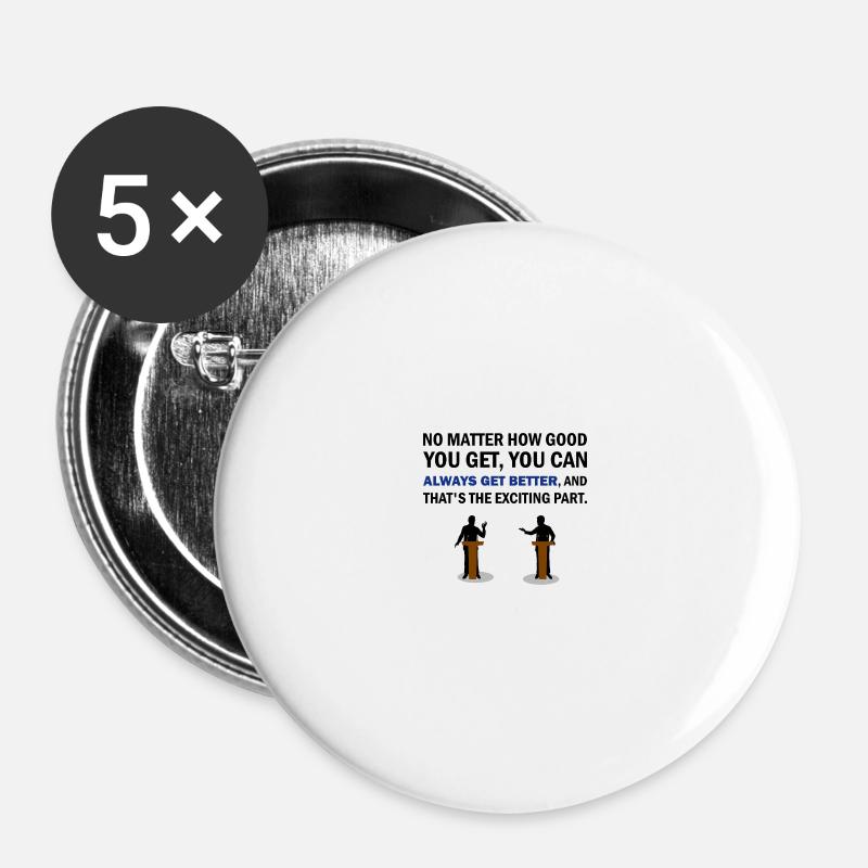 debate - Buttons large 2.2''/56 mm (5-pack) - white