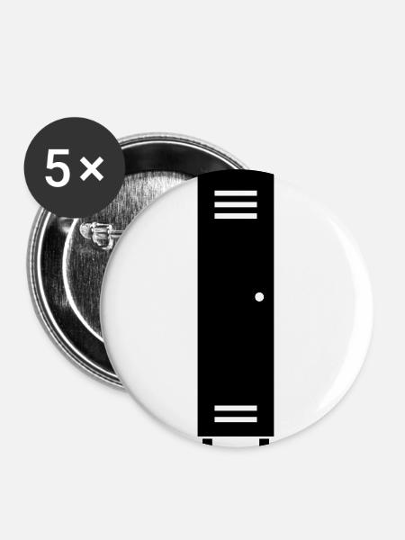 Schrank - Buttons groß 56 mm (5er Pack) - Weiß