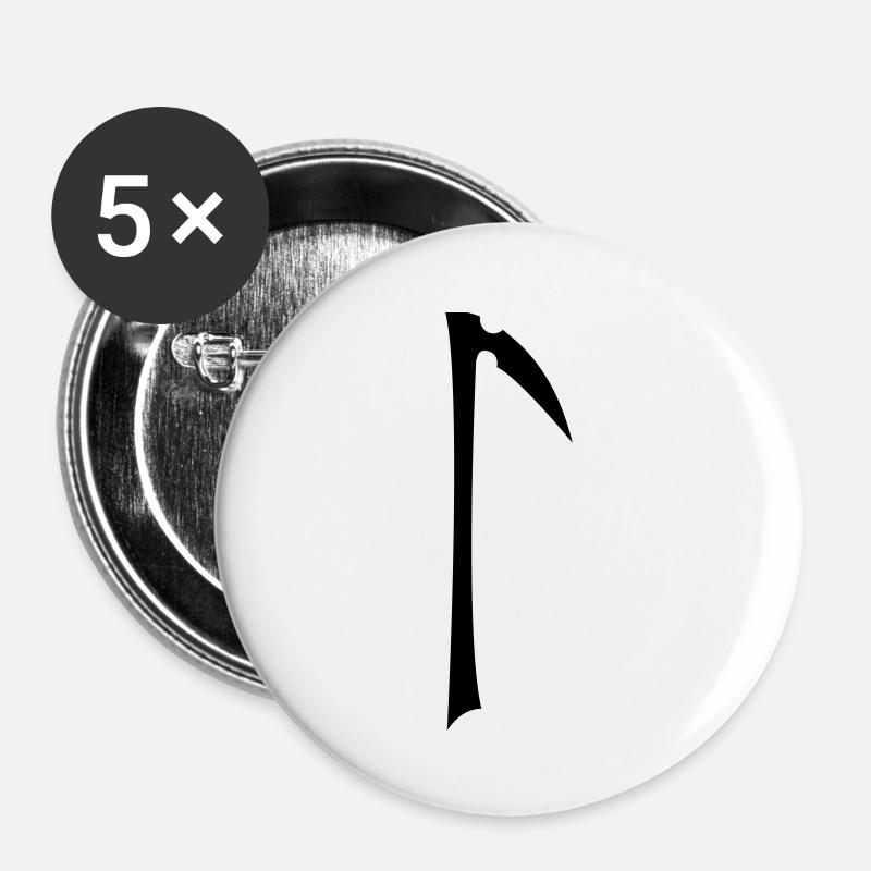 laguz - Buttons large 2.2''/56 mm (5-pack) - white