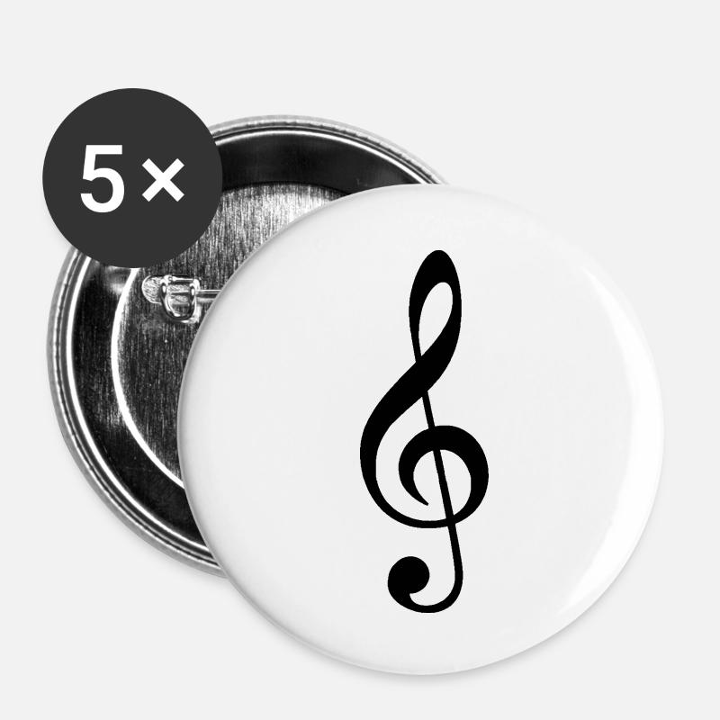 Cle de Sol - Buttons large 2.2''/56 mm (5-pack) - white