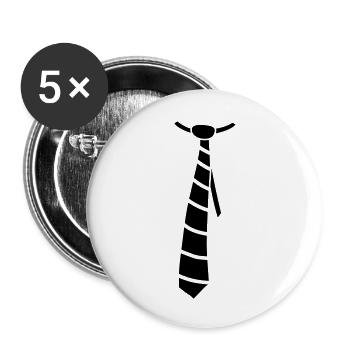 Tie - Buttons groß 56 mm (5er Pack) - Weiß - Vorne