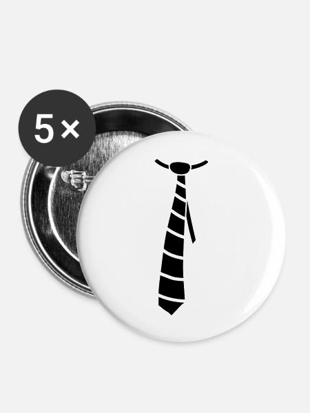Tie - Buttons groß 56 mm (5er Pack) - Weiß