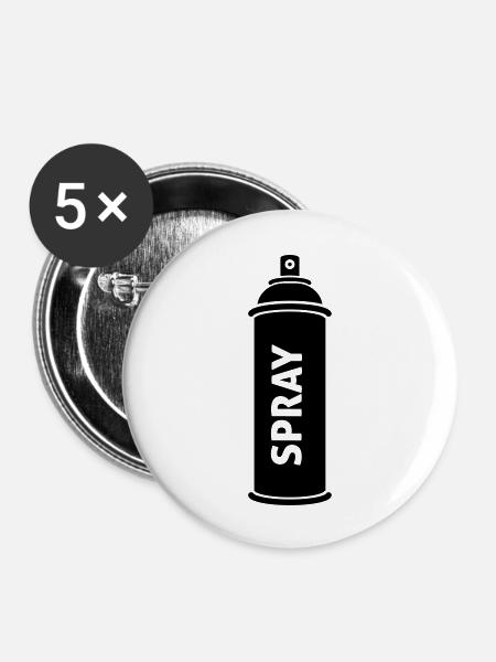 graffiti - Buttons large 2.2''/56 mm (5-pack) - white