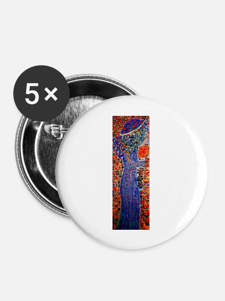 ELEGANZ - Buttons groß 56 mm (5er Pack) - Weiß