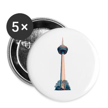 Colonius Risograph - Buttons groß 56 mm (5er Pack) - Weiß - Vorne