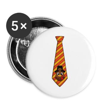 Herbst, Herbst, Truthahntag, Thanksgiving-Dinner - Buttons groß 56 mm (5er Pack) - Weiß - Vorne