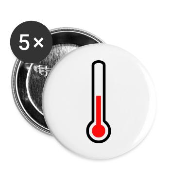 thermometer - temperature - Buttons large 2.2''/56 mm (5-pack) - white - Front