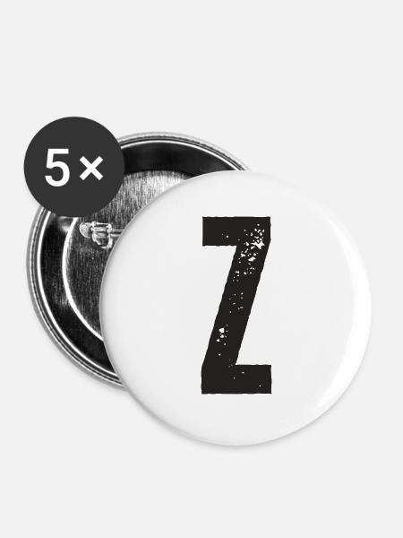 Z - Buttons groß 56 mm (5er Pack) - Weiß
