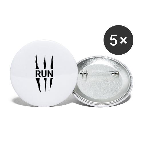 Run Scratch - Lot de 5 grands badges (56 mm)