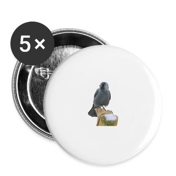 Dohle - Buttons groß 56 mm (5er Pack) - Weiß - Vorne