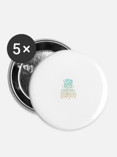 Wein verschwinden lassen - Buttons groß 56 mm (5er Pack) - Weiß