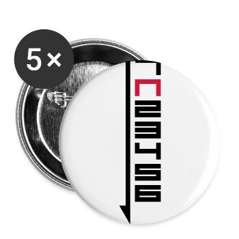 Motorcycle circuit - 1N23456 - Buttons large 2.2''/56 mm (5-pack) - white - Front