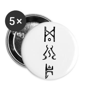 Enigma für Gamer - Buttons groß 56 mm (5er Pack) - Weiß - Vorne