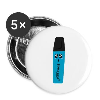 STABILO GUILD - Lot de 5 grands badges (56 mm) - blanc - Devant