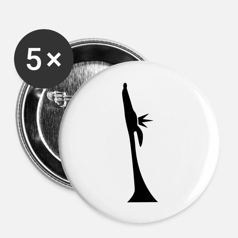 King / Queen - Buttons large 2.2''/56 mm (5-pack) - white