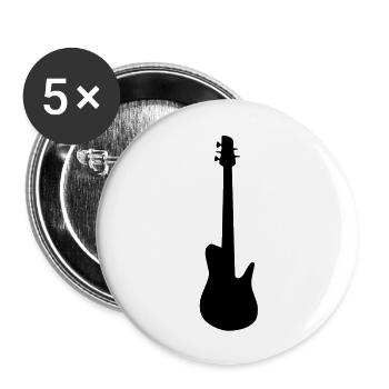 Basse - Lot de 5 grands badges (56 mm) - blanc - Devant