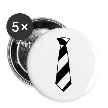 Binden - Buttons groß 56 mm (5er Pack) - Weiß - Vorne