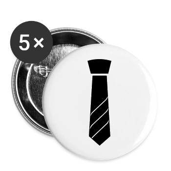 Binden - Buttons groß 56 mm (5er Pack) - Weiß - Vorne