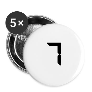 JAHRESTAG. ALLES GUTE ZUM GEBURTSTAG!. ALLES GUTE ZUM GEBURTSTAG!. - Buttons groß 56 mm (5er Pack) - Weiß - Vorne