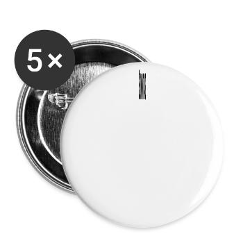 Sonntag Wochentag als Text - Buttons groß 56 mm (5er Pack) - Weiß - Vorne