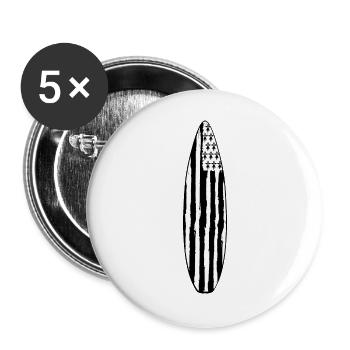 Planche de Surf Gwenn Ha Du - Lot de 5 grands badges (56 mm) - blanc - Devant