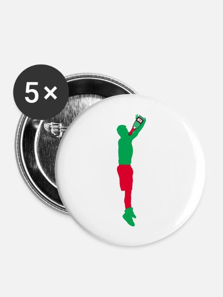 Alkohol - Buttons groß 56 mm (5er Pack) - Weiß