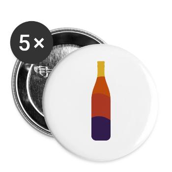 Kaltgetränk Cola&Orange - Buttons groß 56 mm (5er Pack) - Weiß - Vorne