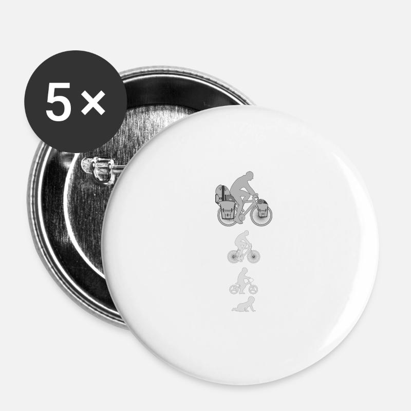 Evolution wheel white - Buttons large 2.2''/56 mm (5-pack) - white