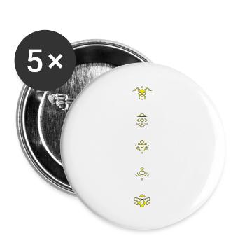 novavarion space sci fi stars galaxy moon planets - Buttons large 2.2''/56 mm (5-pack) - white - Front