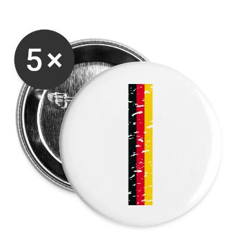 Germany T-Shirt Outfit Design - Buttons large 2.2''/56 mm (5-pack) - white - Front