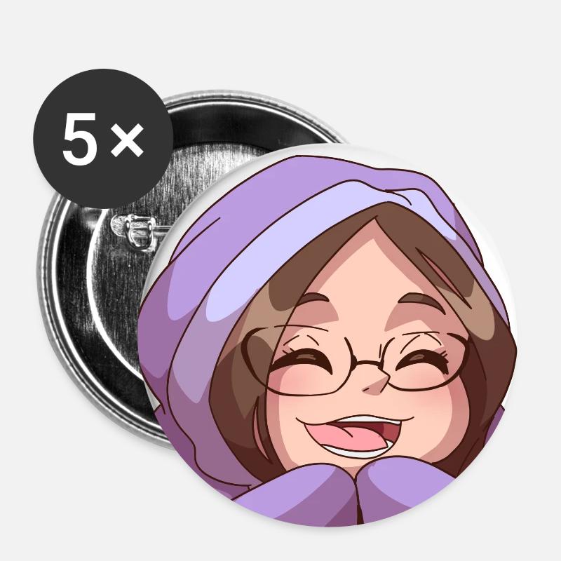 Cosy Lynn - Buttons groß 56 mm (5er Pack) - Weiß