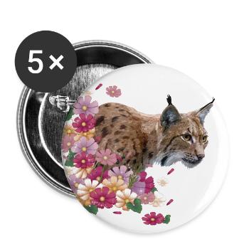 Lynx - Buttons large 2.2''/56 mm (5-pack) - white - Front