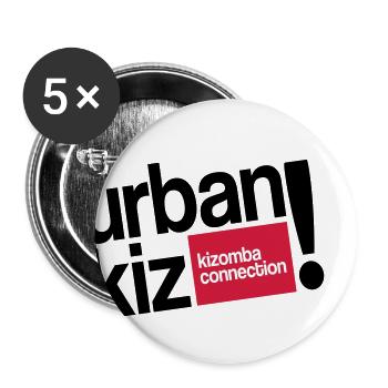 urbankiz kizomba connection! - Buttons groß 56 mm (5er Pack) - Weiß - Vorne