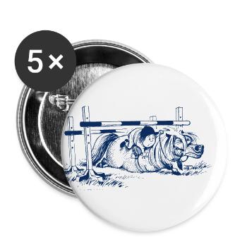 Thelwell - Pony not springing - Buttons large 2.2''/56 mm (5-pack) - white - Front