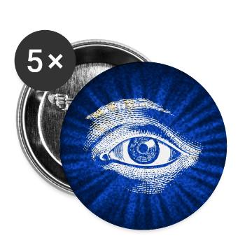 Auge - Buttons groß 56 mm (5er Pack) - Weiß - Vorne