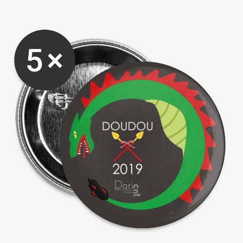 Doudou 2019 - Lot de 5 grands badges (56 mm)