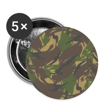Dutch camouflage - Buttons large 2.2''/56 mm (5-pack) - white - Front