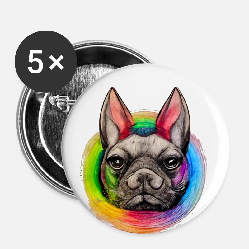 Not Your Puppy Design - Buttons large 2.2''/56 mm (5-pack) - white