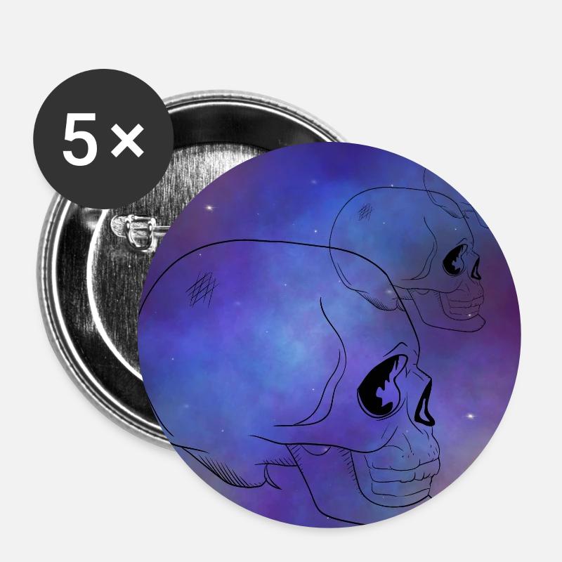 DeathSpace - Buttons large 2.2''/56 mm (5-pack) - white