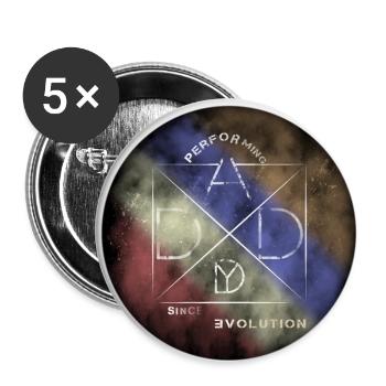 Performing Daddy Evolution - Buttons groß 56 mm (5er Pack) - Weiß - Vorne