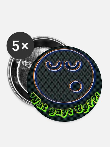 Wat gayt Up??! - Image - 2023 - Buttons large 2.2''/56 mm (5-pack) - white
