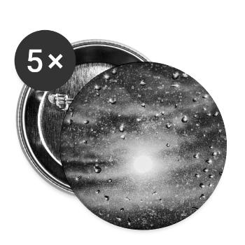 Sun and rain - Buttons large 2.2''/56 mm (5-pack) - white - Front