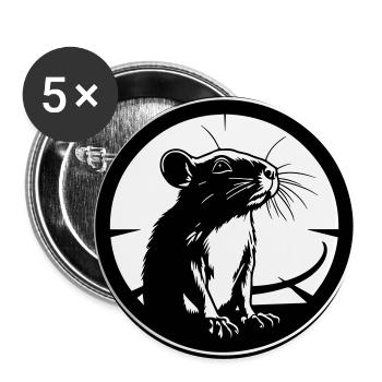 mouse - Buttons large 2.2''/56 mm (5-pack) - white - Front