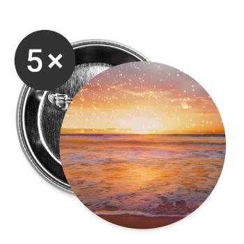 Made for Glory - Buttons groß 56 mm (5er Pack) - Weiß - Vorne