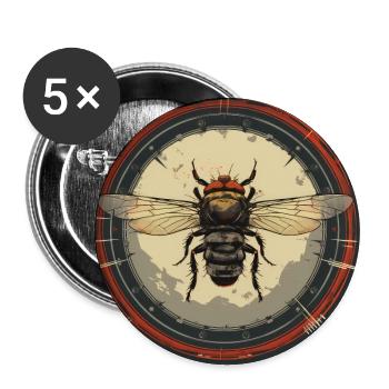 Fly - Buttons large 2.2''/56 mm (5-pack) - white - Front